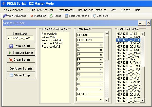 analog output voltages.the PICkit Serial Analyzer uses the PC Graphic User Interface software. Refer to www.microchip.