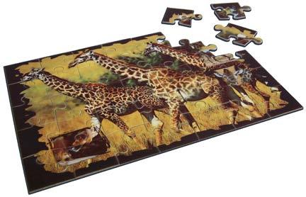 00 Puzzles Jigsaw puzzles are made from two materials -