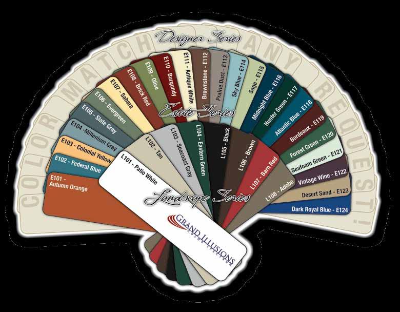 !" PATENT PENDING 35 Principal Color Choices Completely Lifelike Woodgrains Low Gloss Matte Finish Available