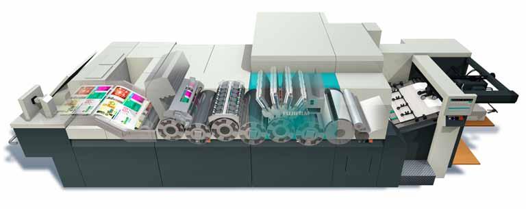 How it works The J Press 720 takes the best of offset technology, in terms of robust and highly accurate paper handling as the sheet passes through the press, and adds state-of-the-art inkjet
