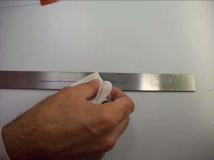 Sensor Installation Clean the surface with a tissue and alcohol, always wiping in the same