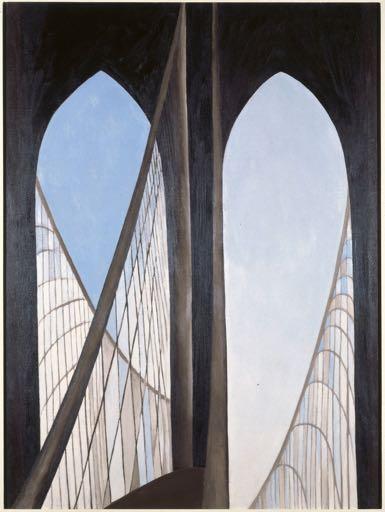Georgia O Keeffe (1887-1986) Brooklyn Bridge, 1949 Oil