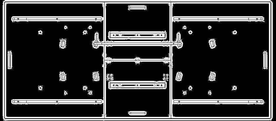 The outer position is for locking the table when the leaf is folded (Figure 1-1). Two leaf extension tables have three locking locations.