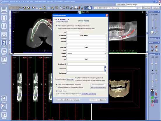 PLACING PLANMECA PROMODEL ORDERS 2 PLACING PLANMECA PROMODEL ORDERS Planmeca ProModel is a patient specific physical model made from Promax 3D imaged volume.