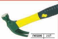 with rubber grip CLAW HAMMER - TUBULAR Professional for wood working The tubular steel shaft is securely fitted to the head providing maximum leverage Claws have
