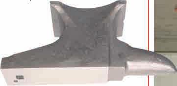 conventional cast iron Anvil face is