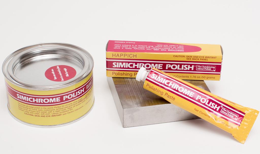 Simichrome Polish Clean, Protect and Reduce Oxidation Simichrome Polish removes tarnish, dirt & oils renewing polished metal surfaces while leaving a protective film to retard oxidation.