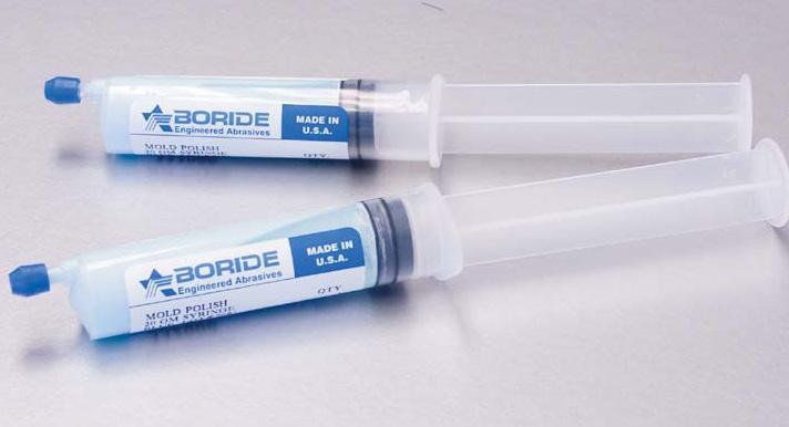Packaged in a syringe for precise application without contamination.