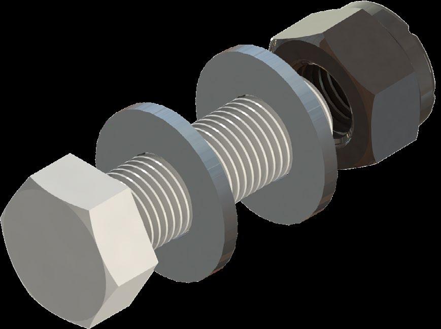 6 A B C Note: LCI recommends the use of a pan head, 3/ thread diameter, case hardened trilobular bolt with a flat washer and flange nut for securing the