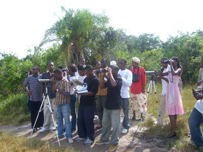 The Birdwatching exercise was very exciting as there were many species of birds around the wetlands areas. They identified different types of birds and learn about their habitats and behaviors.