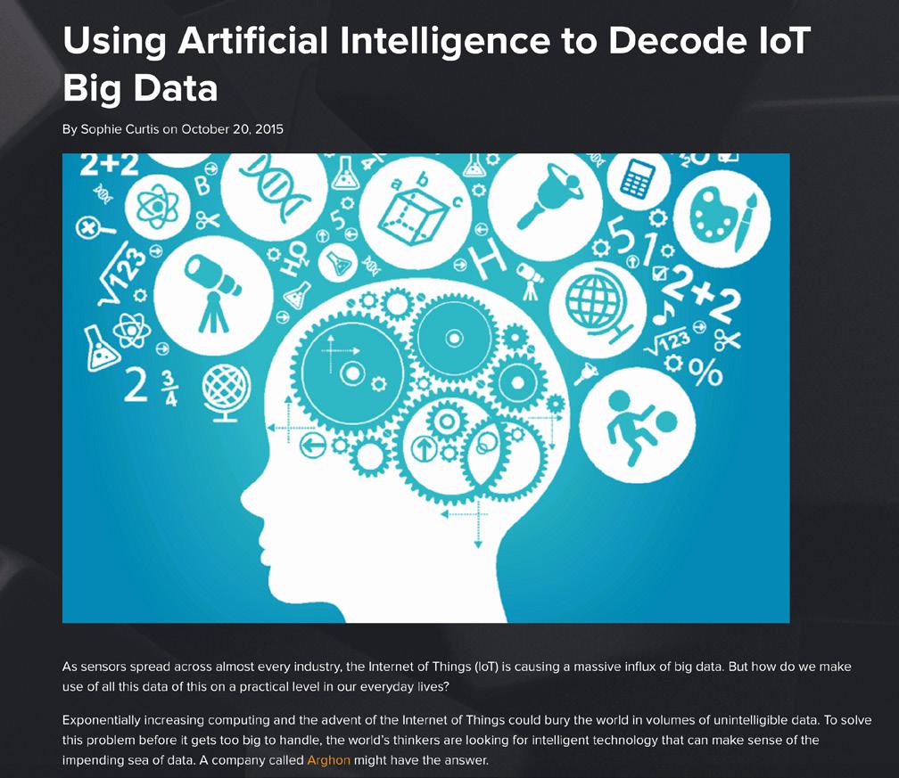 CLICK IMAGE TO WATCH RE-WORK Blog Post Collie is interviewed by the team at rework about the impact of A.I. on the internet of things and big data.