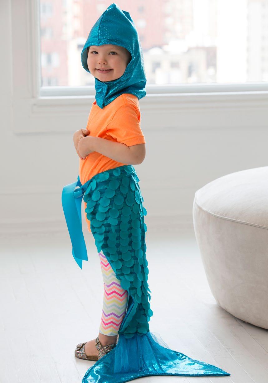 Dress-up Tails- Mermaid Skill level: Intermediate Technique: Designed By: Brand: Crafting time: Sewing/Fabric Crafting Linda Turner Griepentrog Dual Duty XP Weekend Kid s love to play dress-up and