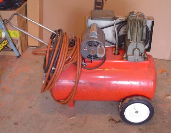 Propane & Acetylene Tanks w/ Guages, Cutting Torch Air Tools: Chisels, Impact Wrenches, Sanders Lots of Handtools: