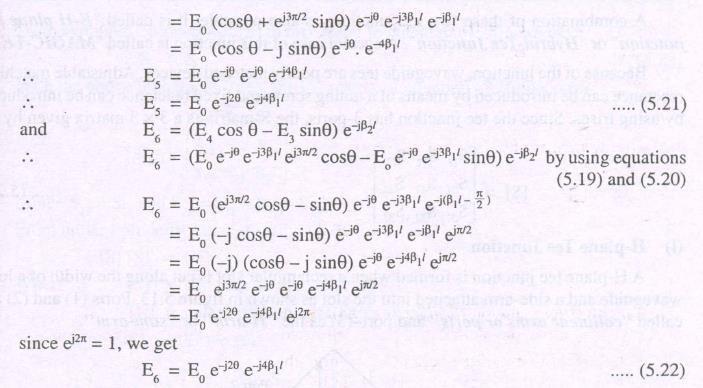 Comparison of equation (5.21) and (5.