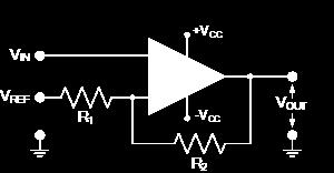 3 (a) 5 Award one mark for each correct label up to a maximum of 5. 1 8 NC Inverting Input 2-7 Supply +V cc Non-inverting input 3 + 6 Output Supply -V cc 4 5 (b) NC Not Connected 1 Accept not in use.