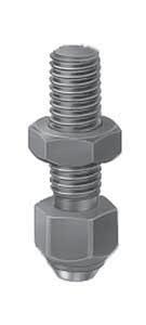 Set screws No. 7110DHX-**xM** Set screw with flat-faced ball, adjustable, ribbed. Size G x L H dia.