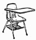 inches minimum) E Tablet chair/desk, with tubular steel frame Sled base (Small writing surface 150 Sq.
