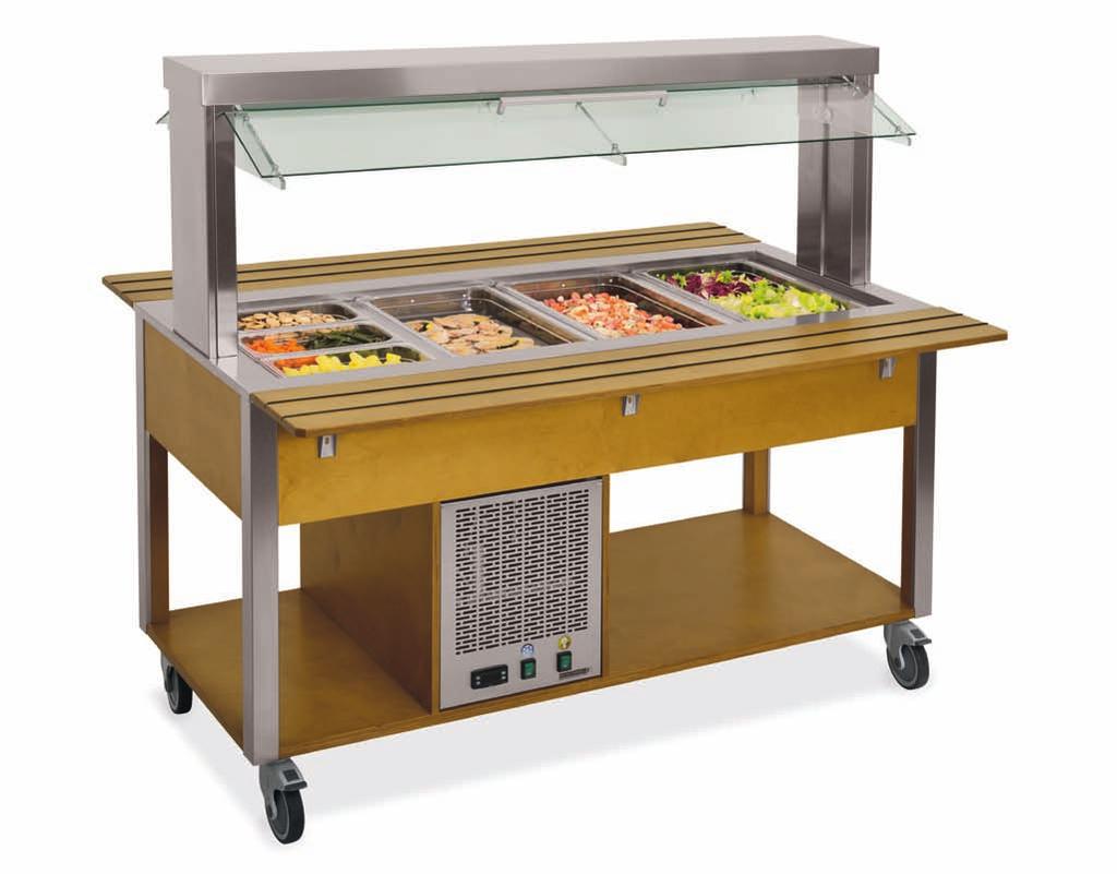 CHILLED BUFFET MOBILE COUNTERS WITH