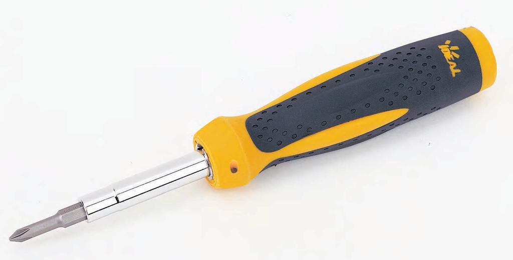 7-in-1 Twist-a-Nut Screwdriver Wire-Nut Wire Connector Wrench Universal connector wrench in handle helps install twist-on wire