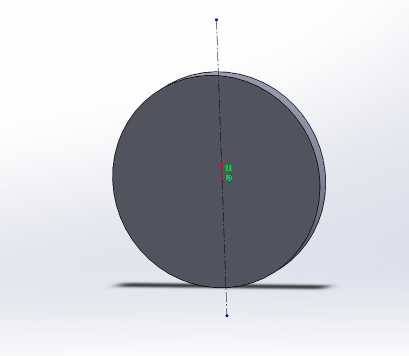 Select Extrude Boss/Base under the features menu, and extrude the circle to 0.10in. 5.