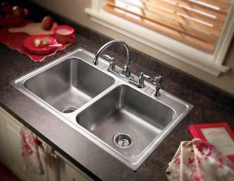 Drop-In Sinks Choose from an extensive array of size and