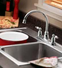 Camelot double-bowl sink / 22219 Castleby two-handle high