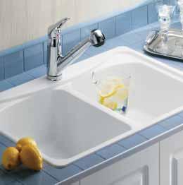 MoenStone MoenStone sinks are appropriate for drop-in or undermount installation.