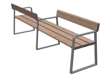 lengths Combined bench and seat units Seats with additional supports / arms Kissing seats Shown here are just a