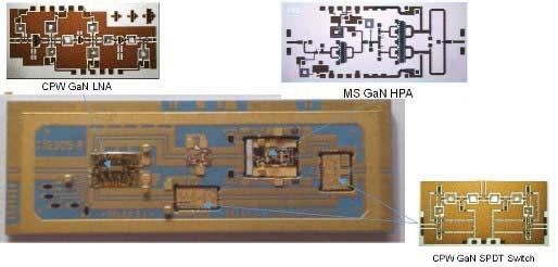 Figure 37: Photograph of the Fully Integrated GaN-based Module Fabricated by the Italian Company SELEX [99] 9.2.