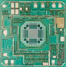 13.6 Integrated RF Systems Figure 86: Analog Devices ADXL 50 Accelerometer An example of an integrated electronic system produced by heterogeneous integration is the low power RF transceiver