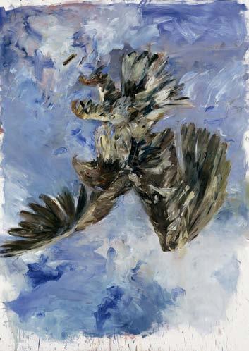 January 21 April 29, 2018 01 Georg Baselit Fingermalerei Adler, 1972 Finger Painting Eagle Oil on canvas, 250 x 180 cm Bayerische Staatsgemäldesammlungen, Pinakothek
