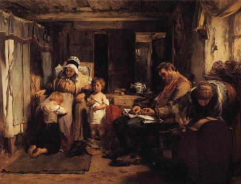 Scottish identity is expressed through modest interior scenes. The style was embraced by a number of artists including David Wilkie and Thomas Faed (Fig. 4).