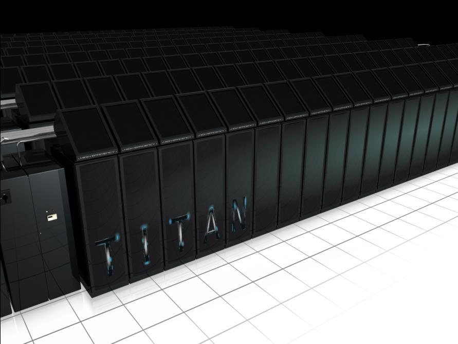 Titan at OLCF Upgrade of existing Jaguar Cray XT5 Cray Linux Environment operating system Gemini interconnect 3-D Torus Globally addressable memory Advanced synchronization features AMD Opteron 6200