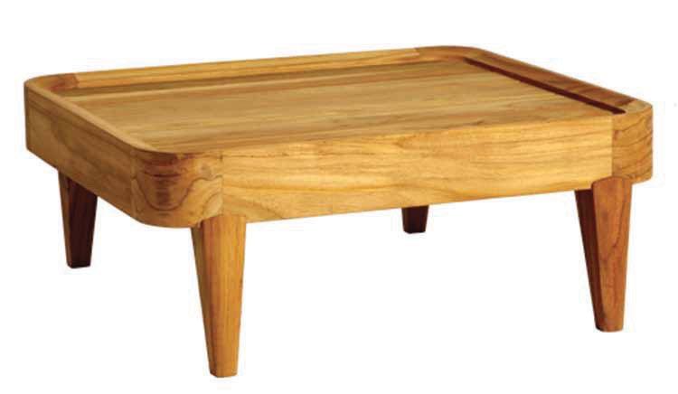 TEAK SIDE TABLE CUSTOMIZATION AVAILABLE MA60 30W X 28D X 12H WEIGHT: