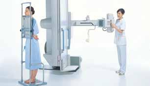 chest examinations With the table in the upright position, the angle of the X-ray