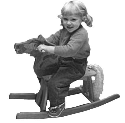 Project 19496EZ: Rocking Horse A delightful must gift for preschoolers, our rocking horse is made from sturdy stock like maple or birch.