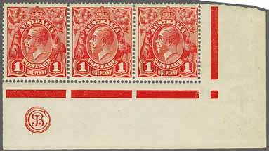 HARRISON, COMMONWEALTH STAMP PRINTER imprint at base, fresh and very fine, superb og. with lower pair unmounted og. BW 71zf.