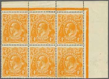 lemon-yellow, Plate 2, a fine unused horizontal strip of three from lower right of sheet with "CA" monogram, some hinge remnants, large part og., scarce BW11OC(2)zb = $ 1'800.