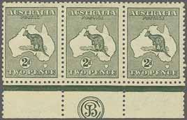 180 221 Corinphila Auction 23 November 2017 1915/27, Kangaroo, Third Watermark 6579 6579 2 d.
