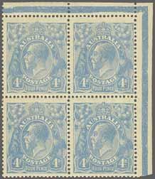 with lower four stamps unmounted og. Scarce and most attractive multiple BW 88Az. Provenance: Corinphila sale 173, April 2012, lot 1000. 61 4*/** 150 ( 135) 2 d.