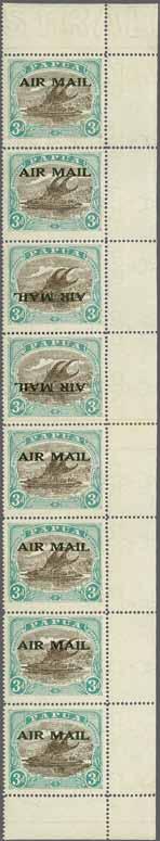 208 221 Corinphila Auction 23 November 2017 6683 6683M 1929/30: 'Air Mail' overprint on Ash printing 3 d.