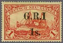 222 221 Corinphila Auction 23 November 2017 High Values German headquarters after capture by the Australian Navy and Military Expeditionary Force 6740 6740 1 s. on 1 m.