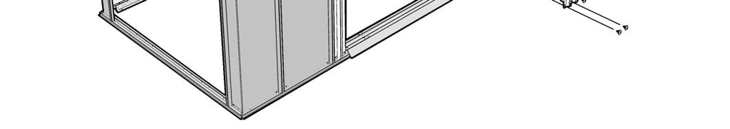 Fasten door jamb to corner panels at midwall height