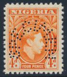 Papua New Guinea x924 924 ** #53S-64S 1938 ½d to 5sh KGVI Pictorial Issue with Curved SPECIMEN Perforation, does not include fi