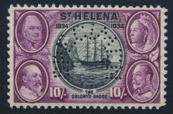 St. Helena Sierra Leone x931 931 ** #101S-110S 1934 ½d to 10sh Centennial Pictorial Set with Curved SPECIMEN