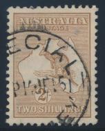 ...scott U$400 821 822 821 * #14 1913 1 ultramarine and brown Kangaroo, Watermark Wide Crown Wide A, mint and