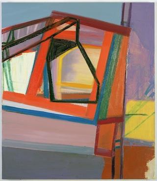 Amy Sillman, C (2007), oil on canvas, 45 x 39 inch (Collection of Gary and Deborah Lucidon) (photo by John Berens) The exhibition, though arranged in a mostly chronological fashion, veers from a