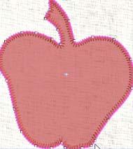 Blanket Stitch Appliqué Apple Navigate to the location of the Redwork Apple. Select the apple & click on Open. Try clicking on the Fill tab in Object Properties.