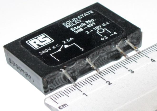 solid state electronic component that provides a similar function to an electromechanical relay but does not have any moving components, increasing long-term reliability.
