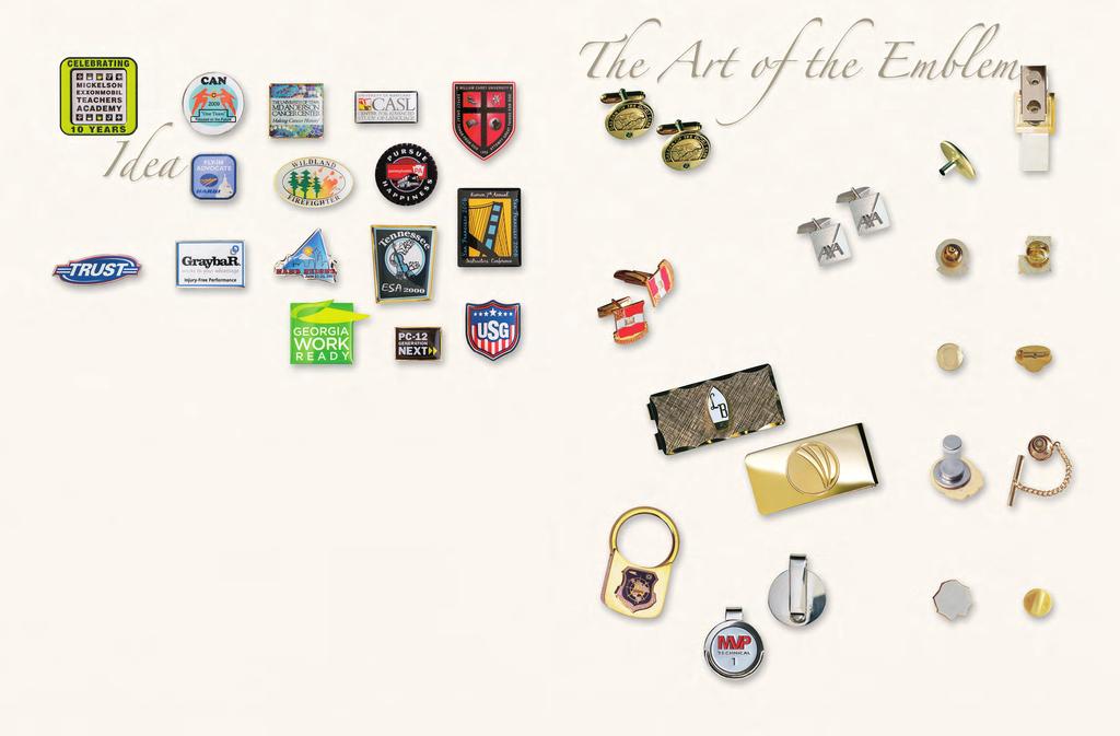 O P T I O N A L B A C K I N G S Deluxe Gold or Silver Tone Cuff Links with Made in USA emblems only. Add $8.